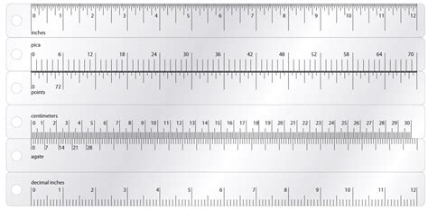 Printable Typography Ruler
